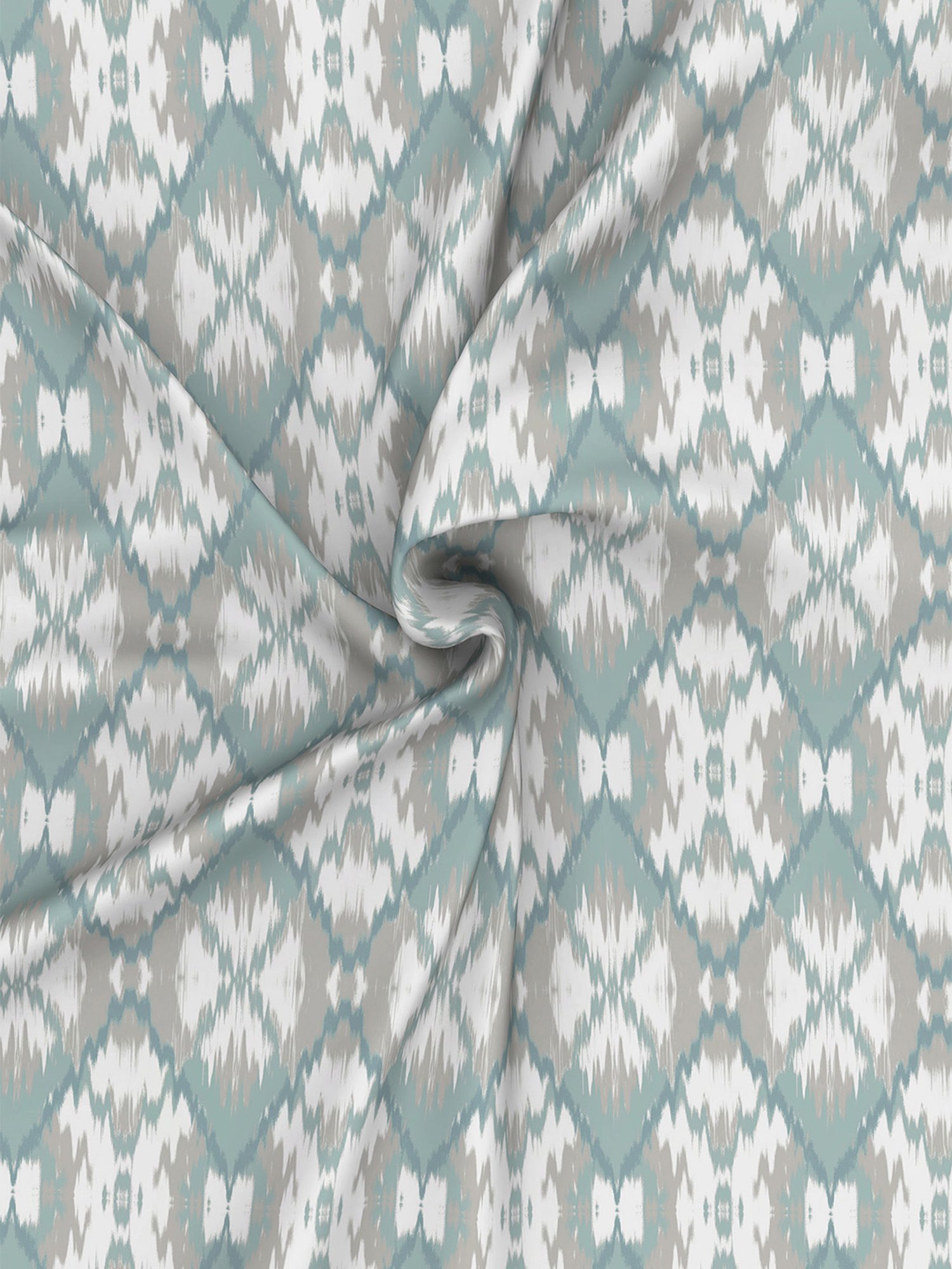 In-House by Maspar Blue 200 TC Cotton Printed Bed Sheet with 2 Pillow Cover