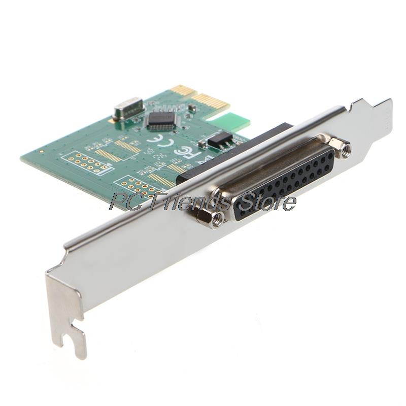 New Parallel Port DB25 25 Pin LPT Printer to PCI-E Express Card Converter Adapter 1pc-PC Friend