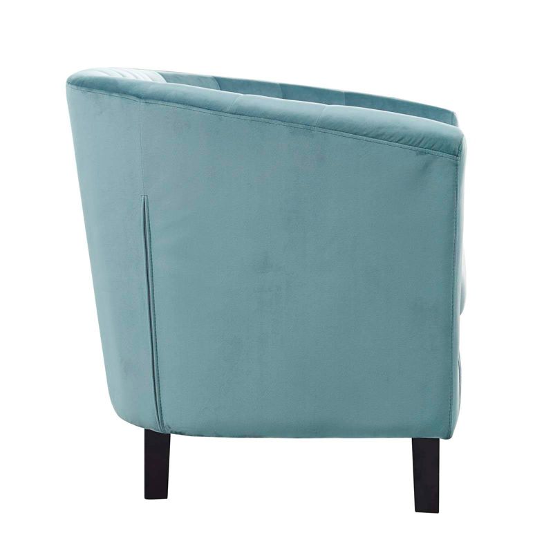 Druld Tufted Loveseat Tufted Leather Brown - Inspire Q