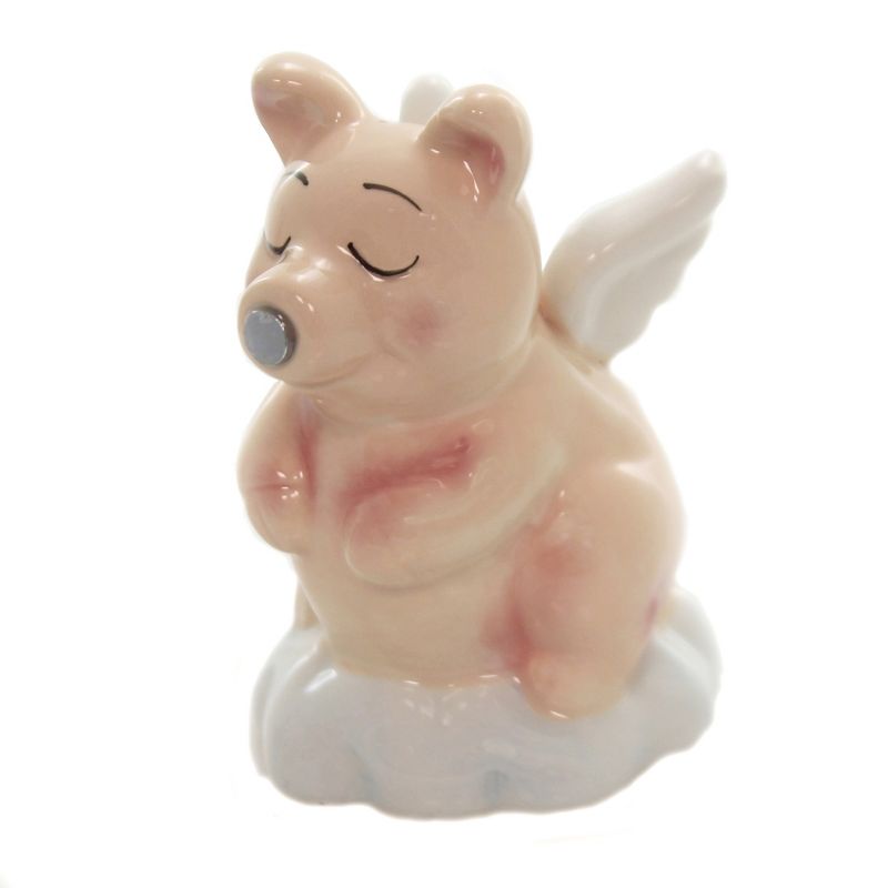 Tabletop 3.25" Kissing Flying Pigs Set/2 Salt Pepper Shaker Magnetic Pacific Trading  -  Salt And Pepper Shaker Sets