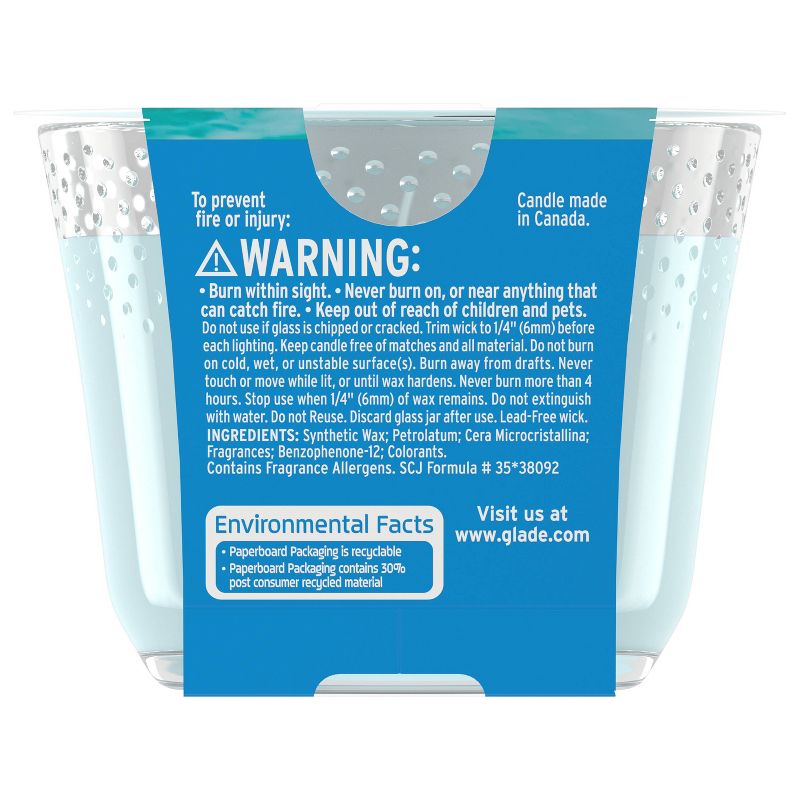 Glade Sky  Sea Salt 3-Wick Candle - 6.8oz