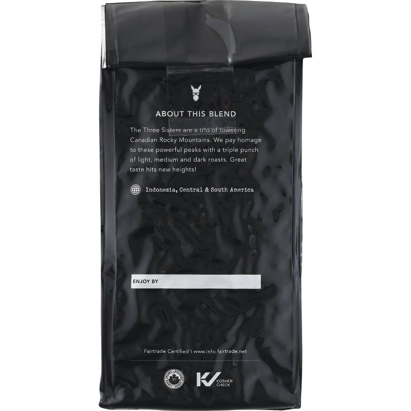Kicking Horse Coffee Three Sisters Medium Roast Fair Trade Certified Organic Whole Bean Coffee - 10oz