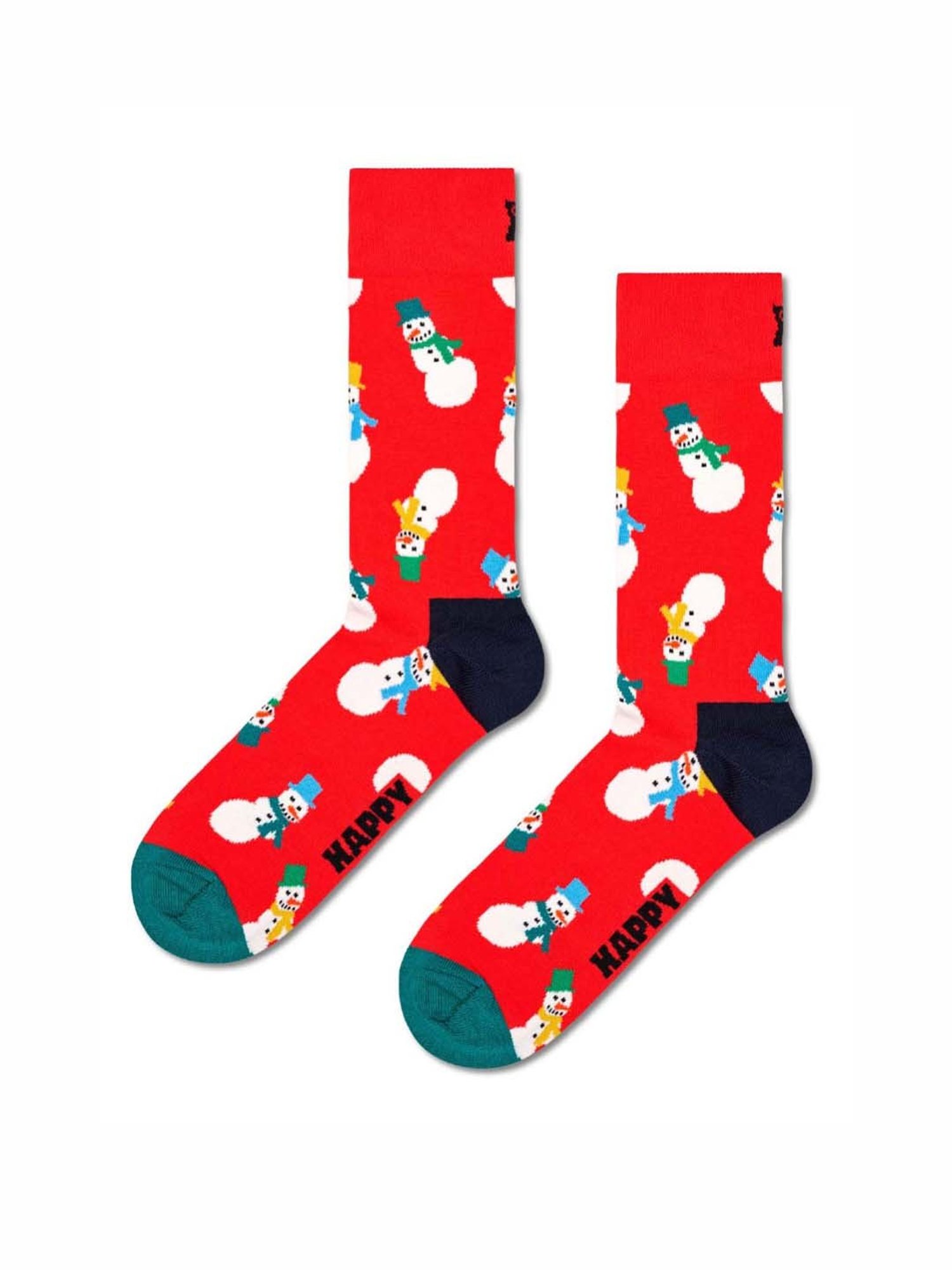 Happy Socks Snowman Multicolor Cotton Printed Socks (41-46) - Pack of 3