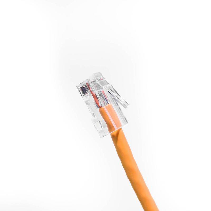 FireFold C6FB-0.5-YEL Cat6 0.5 ft. Ethernet Cable Yellow Color 550MHZ UTP Bare Copper Patch Cable with Connector &ndash; High-Speed Internet Cable LAN Wire for Computer Networks