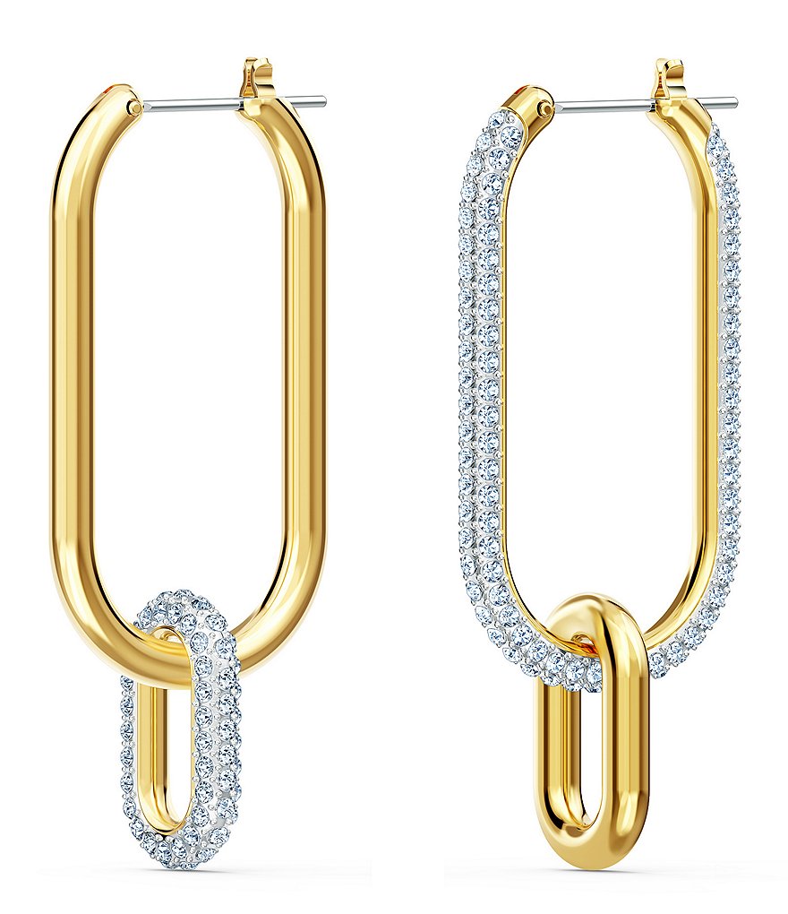 Swarovski Time Hoop Pierced Earrings
