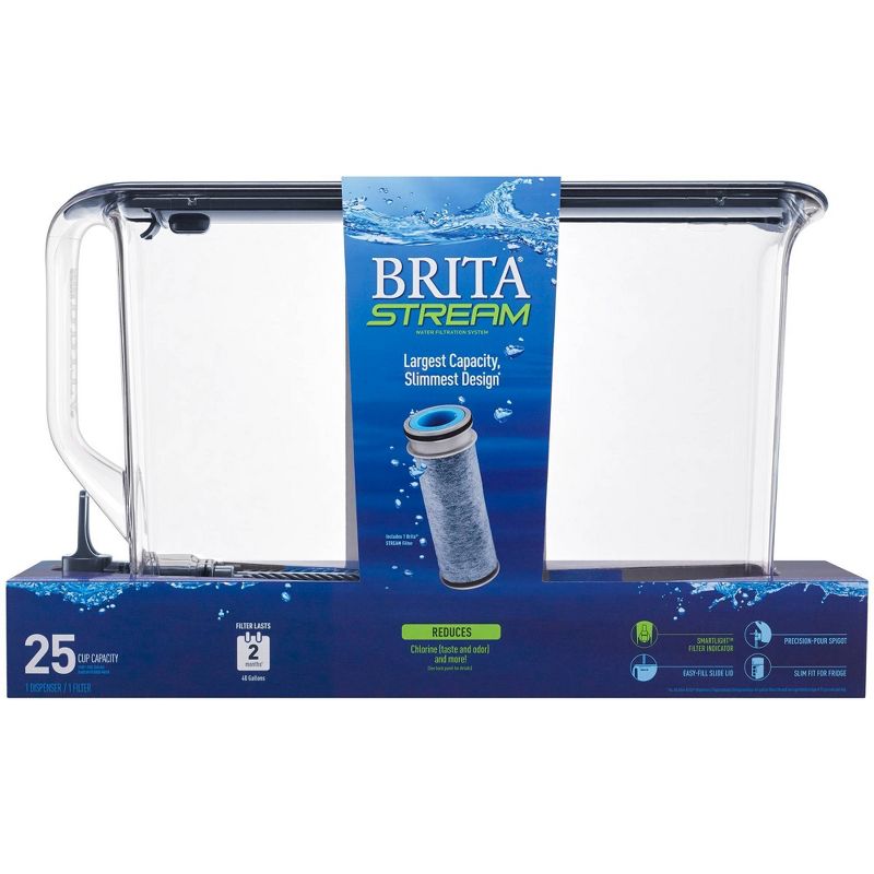 Brita Extra Large 18 Cup UltraMax Water Dispenser and Filter - BPA Free - Black