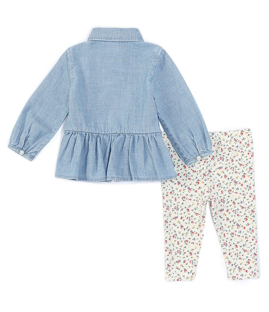 Champion Baby Girls 12-24 Months Short-Sleeve Classic Script Tee & Leggings Set