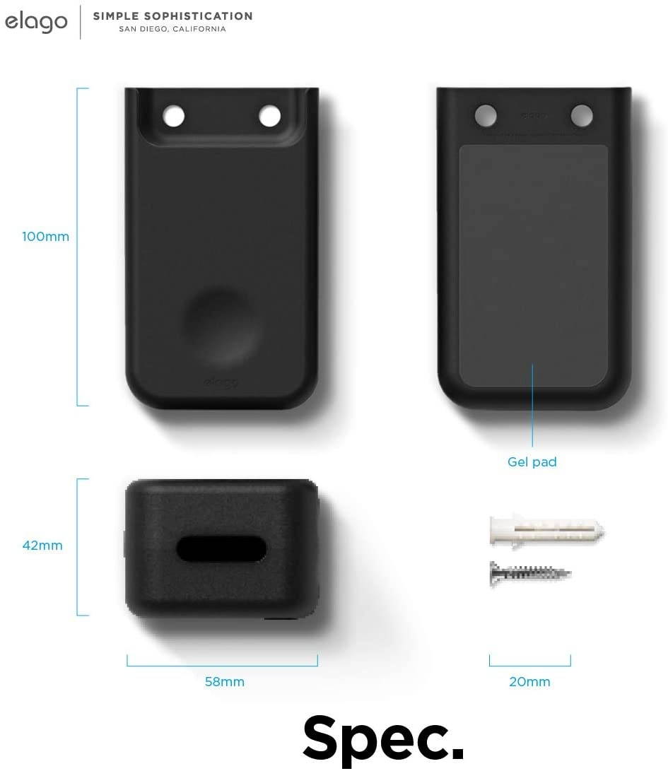 elago Universal Remote Holder Mount Compatible with Apple TV Remote Control and All Other Remote Controls [ Medium ] - Gel Pad Included, Detailed Design