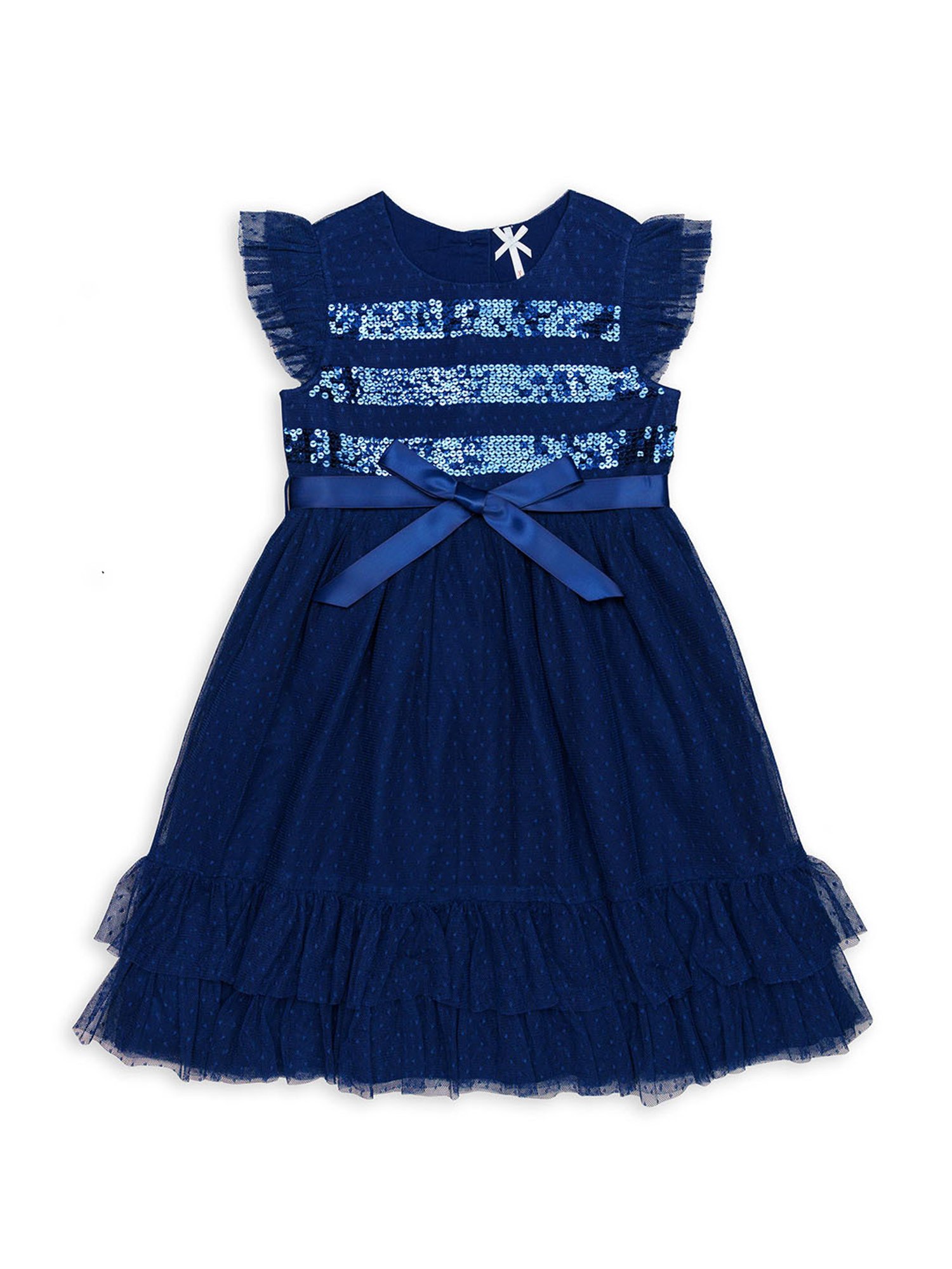 H by Hamleys Girls Navy Embellished Dress