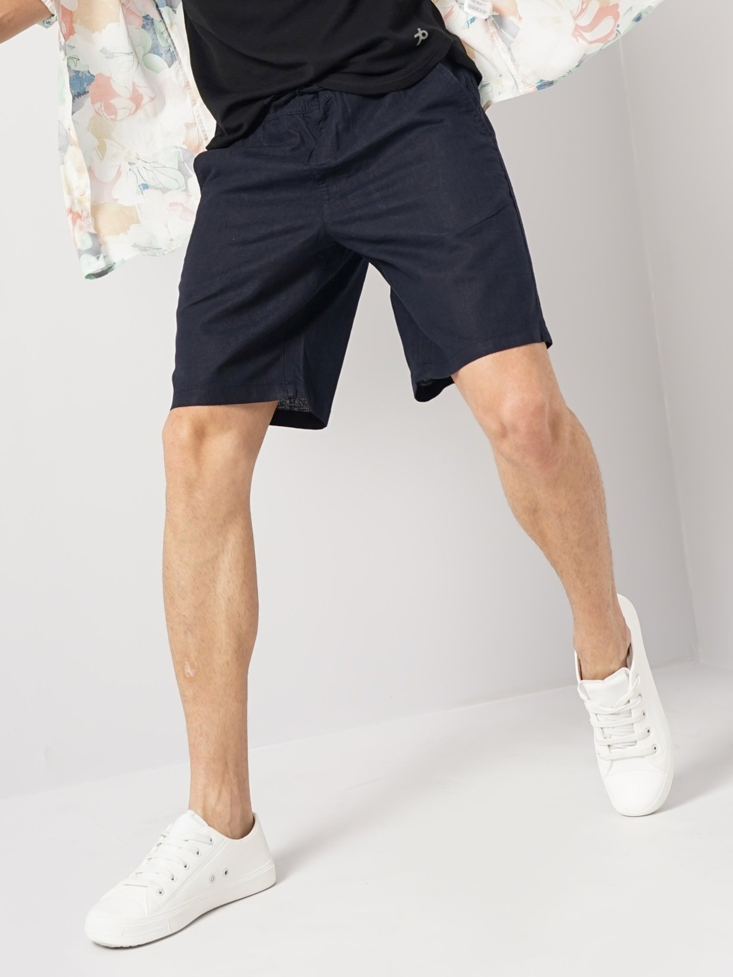 Celio Navy Loose Fit Shorts