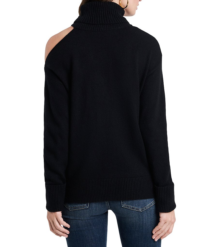 A Loves A Round Neck Long Bishop Sleeve Rib Knit Sweater