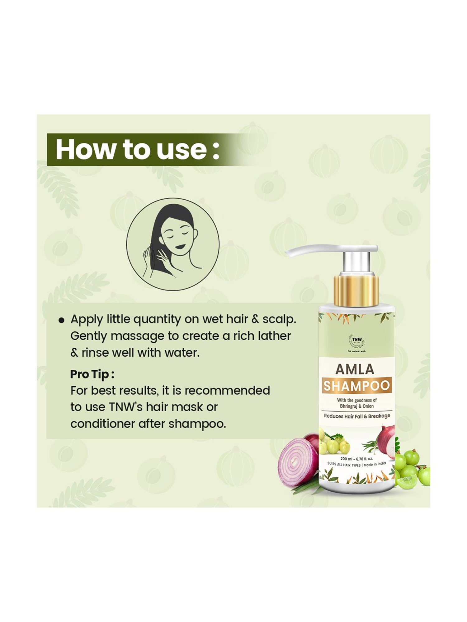 TNW-The Natural Wash Amla Shampoo - 200 ml