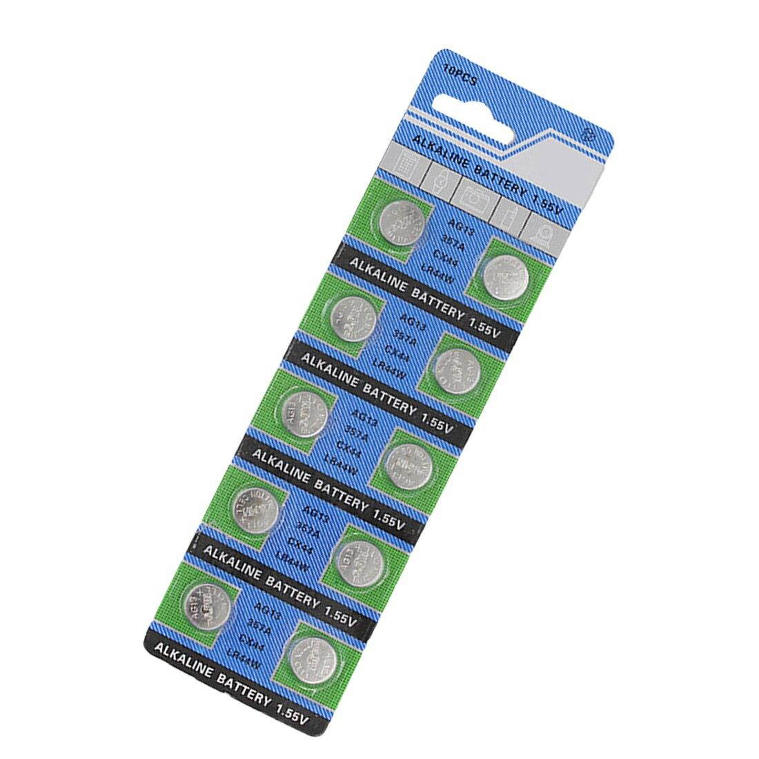 100 Pcs AG13 LR44 357A S76E G13 Button Coin Cell Battery Batteries 1.55V Alkaline