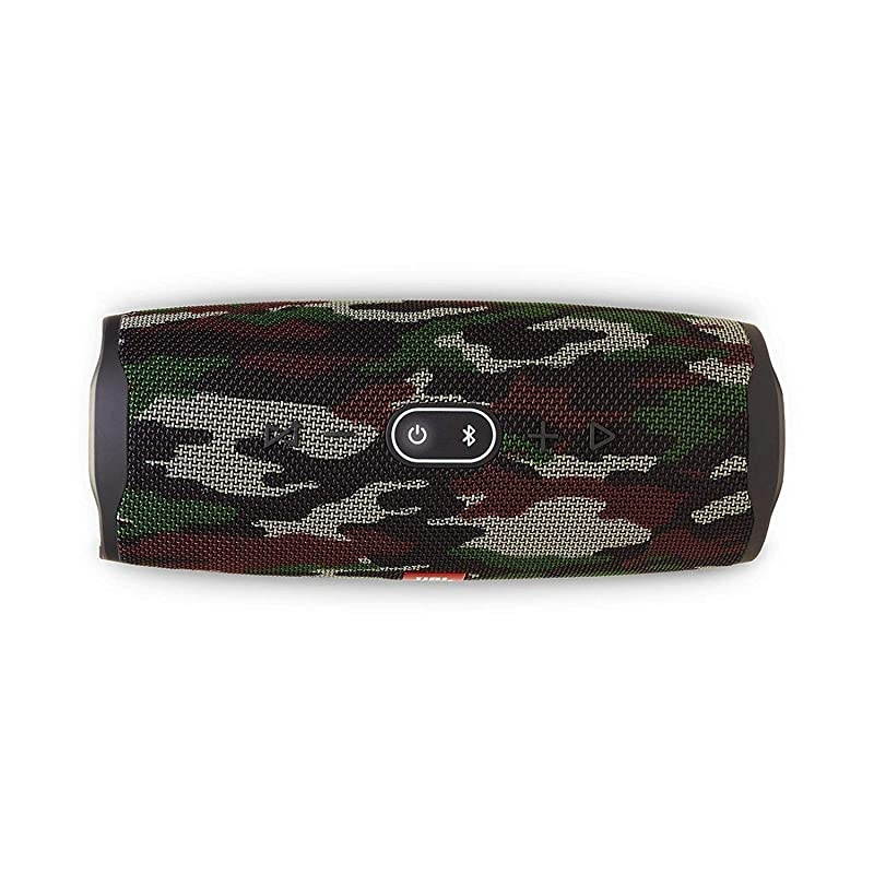 Charge 4 Waterproof Wireless Bluetooth Speaker Bundle with Portable Hard Case Camouflage