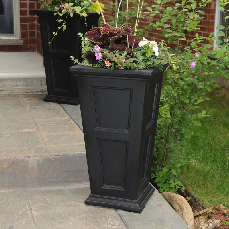 Urn Fairfield Tall Planter Black - Mayne
