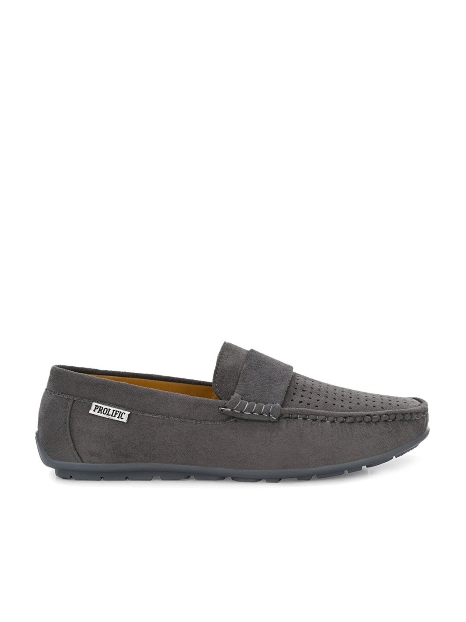 Prolific Men's Grey Casual Loafers