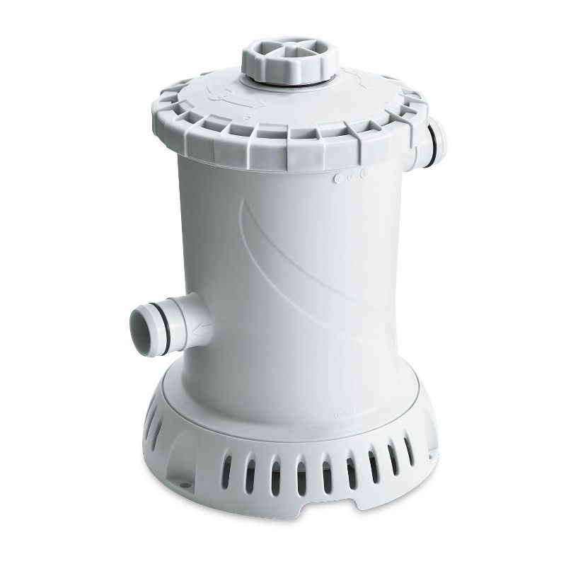 Summer Waves P53RX0600 600 Gallon Cartridge Filter Pump System with GCFI Plug, D Filter, Hose Clamps, and Hoses for Above Ground Swimming Pool