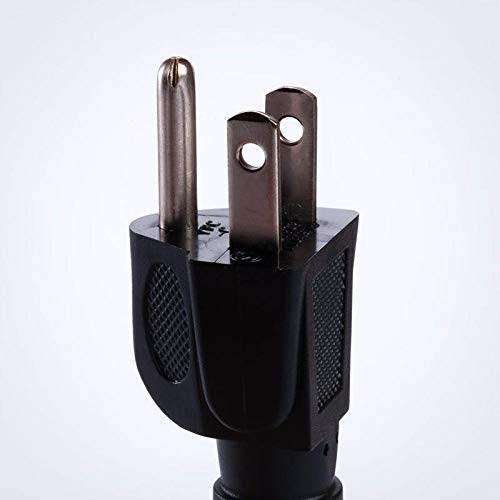 12ft PCPWR-12-BLK Standard Computer Power Cord NEMA 5-15 Black