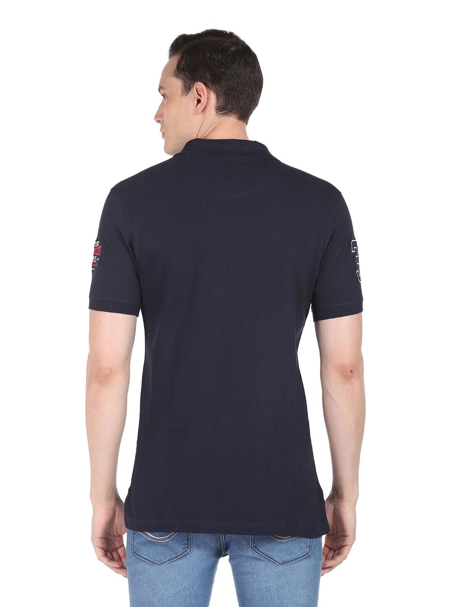 AD by Arvind Navy Polo T-Shirt
