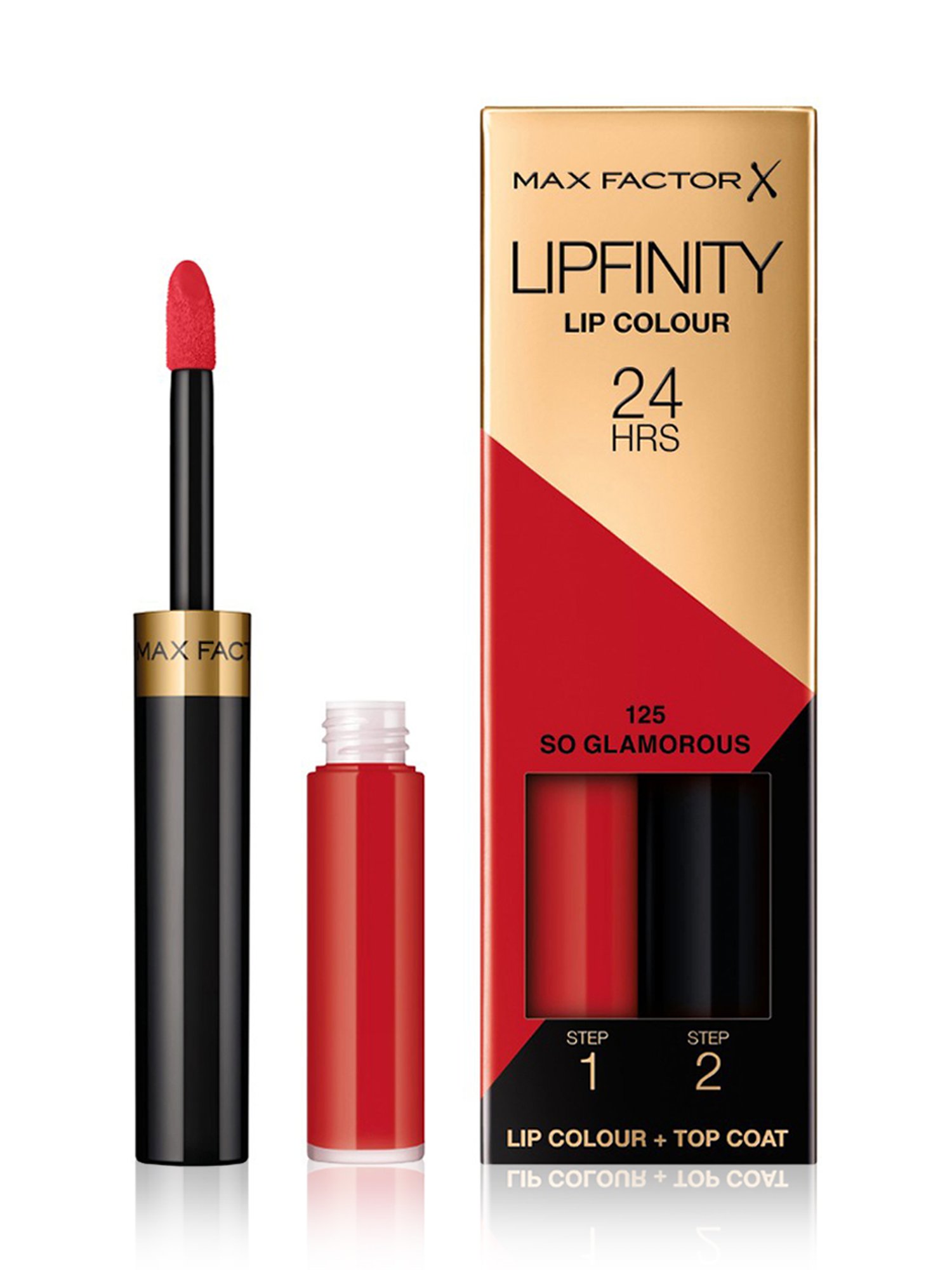 Max Factor Lipfinity Lip Colour + Top Coat 125 So Glamorous