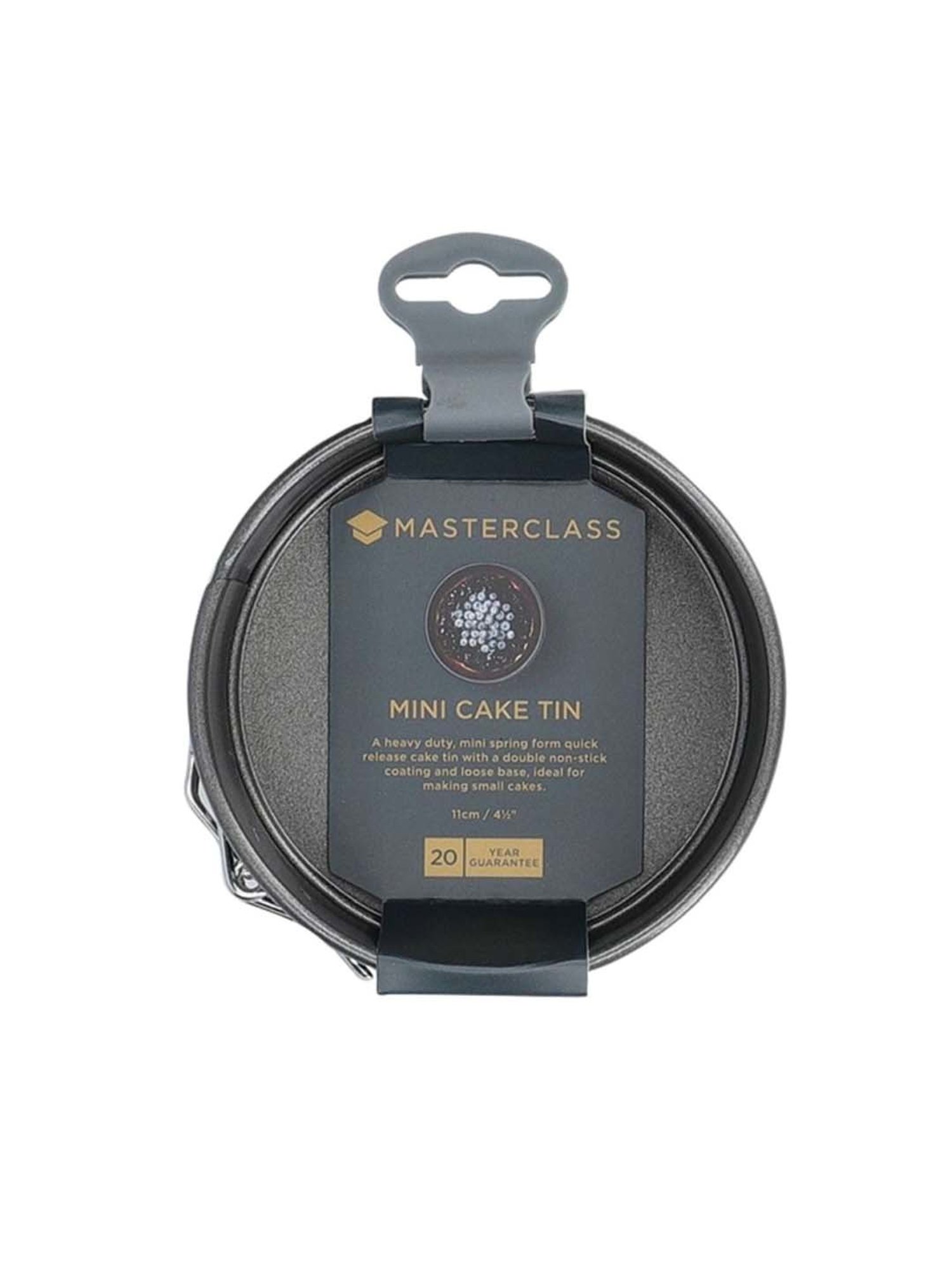 MasterClass Grey Carbon Steel Non-Stick Base Cake Pan