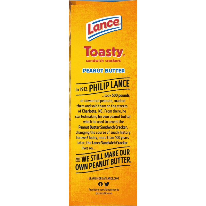 Lance Peanut Butter Toasty Cracker Sandwiches - 10.3oz/8ct