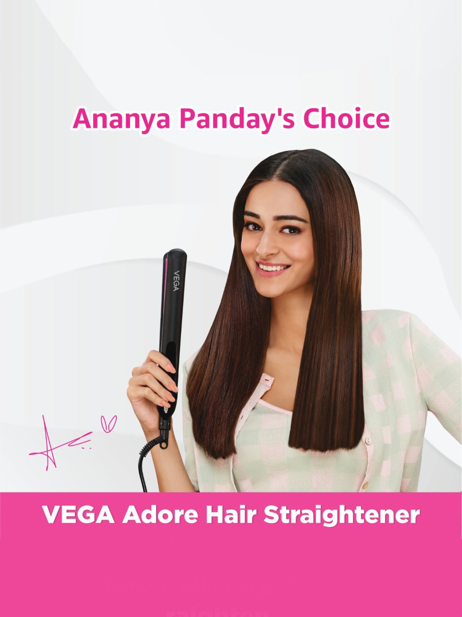 Nova NHC-522CRM Professional Hair Straightener (Black)