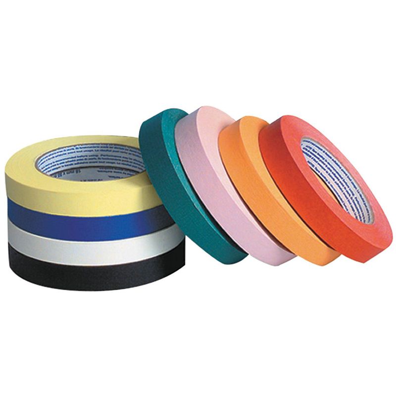 Creativity Street Masking Tape Set, 1 Inch x 60 Yards, Assorted Colors, set of 8