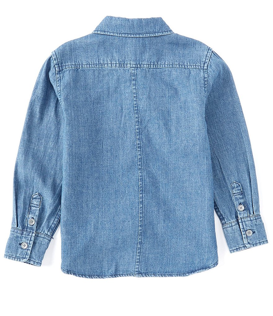 First Wave Little Boys 2T-7 Long-Sleeve Denim Shirt