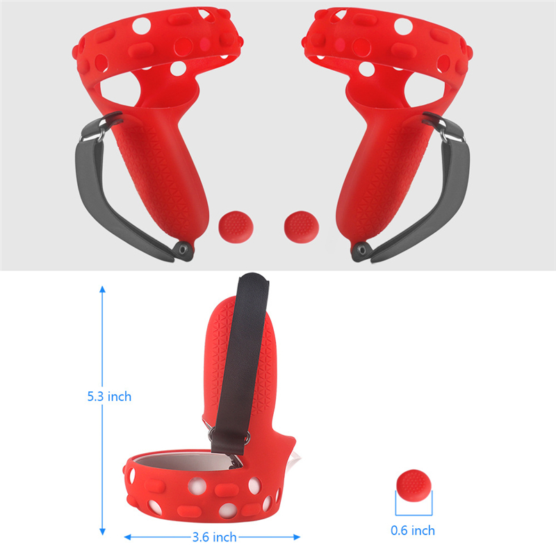 VR Accessories Protective Cover For Oculus Quest 2 VR Touch Controller Case With Knuckle Strap Handle Grip For Oculus Quest 2