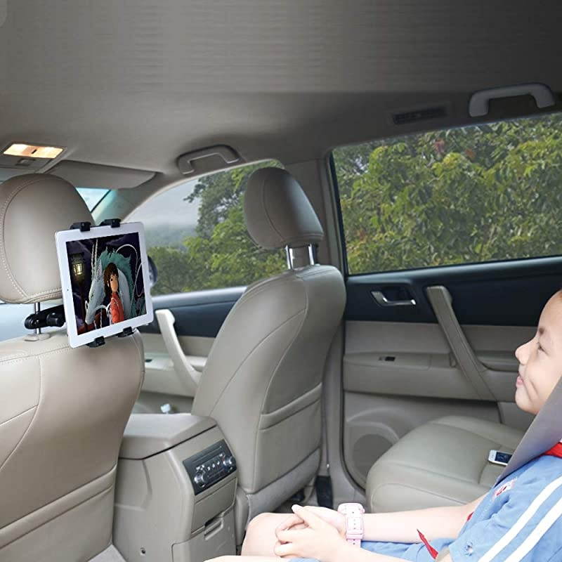Tablet Holder Car Headrest Mount Universal Backseat Seat for iPad Samsung Galaxy Fits All 6 105 Tablets Black