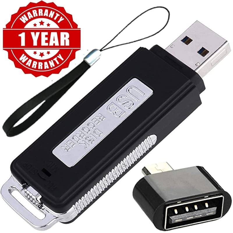 Voice Audio Recorder Voice Recorder No Flashing Light While Recording Sound Recording Device for Lectures 15 Hours Battery Life Dictaphone 8GB 150 Hours File Capacity