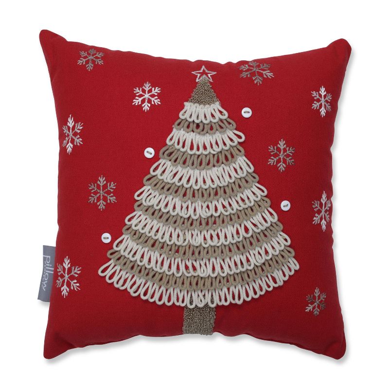 12"x12" Country Home Tree Square Throw Pillow - Pillow Perfect