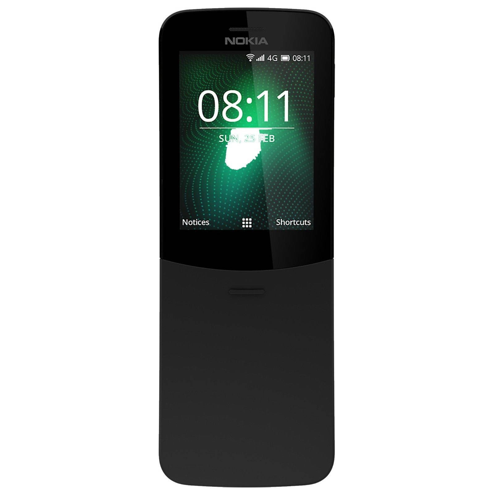 Nokia 8110 4G (2018) Dual-SIM 4GB (No CDMA, GSM only) Factory Unlocked 4G/LTE Smartphone - Yellow