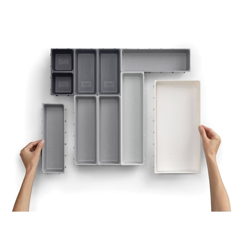 Joseph Joseph 10pc Box Drwarer Organizer Set - Gray