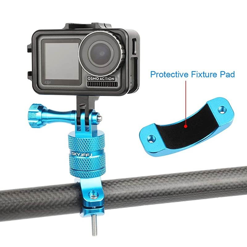 All gopro Models/Action Cameras gopro Handlebar Mount, Aluminium 360 Degree Rotation (Blue)