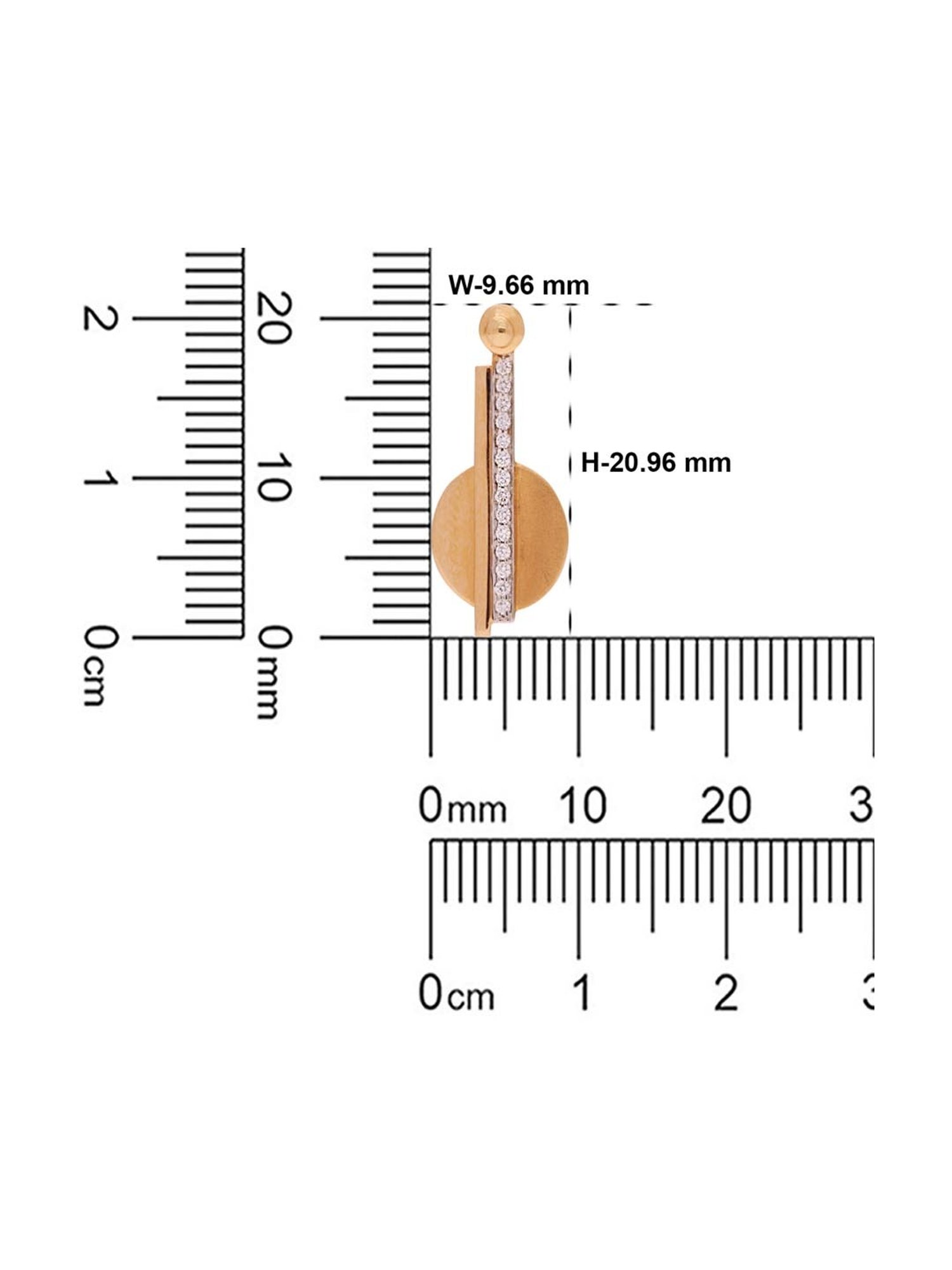 CKC 18k Gold & Diamond Earrings for Women