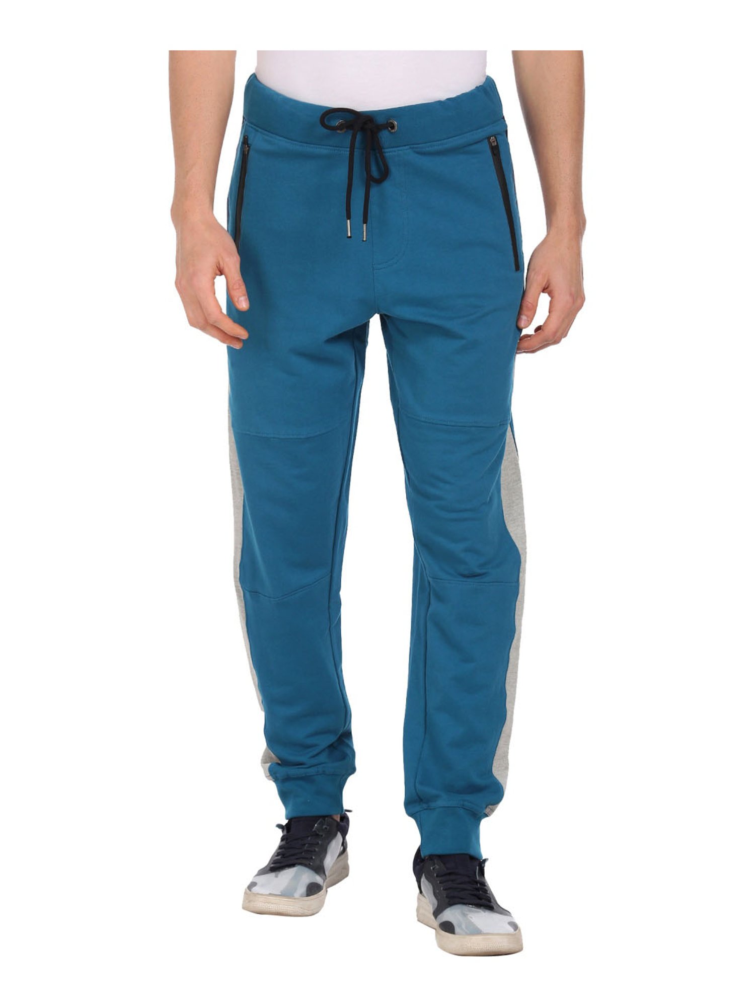 Aeropostale Blue Cotton Regular Fit Joggers