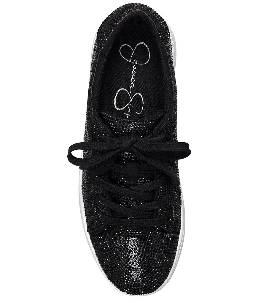 Jessica Simpson Silesta Rhinestone Lace-Up Sneakers