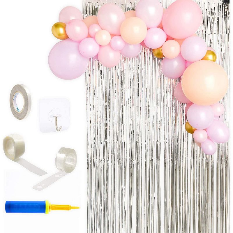 Sparkle and Bash 150 Pieces DIY Balloon Garland Kit, Pink Party Supplies, Birthday Wedding