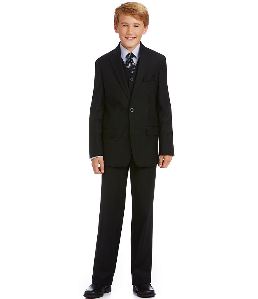 Class Club Gold Label Big Boys 8-20 Basic Black Vest