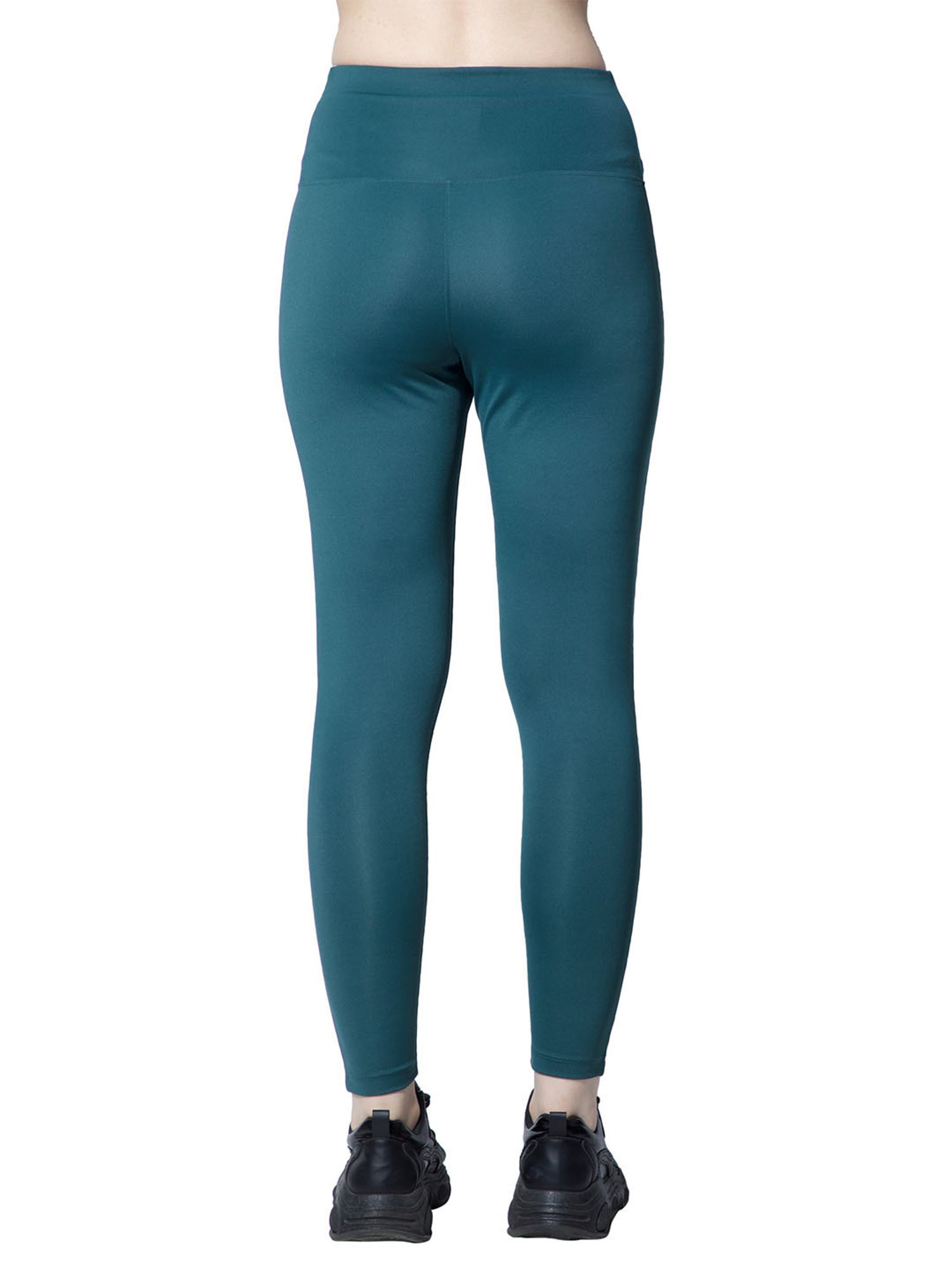 SILVERTRAQ Teal Logo Print Leggings