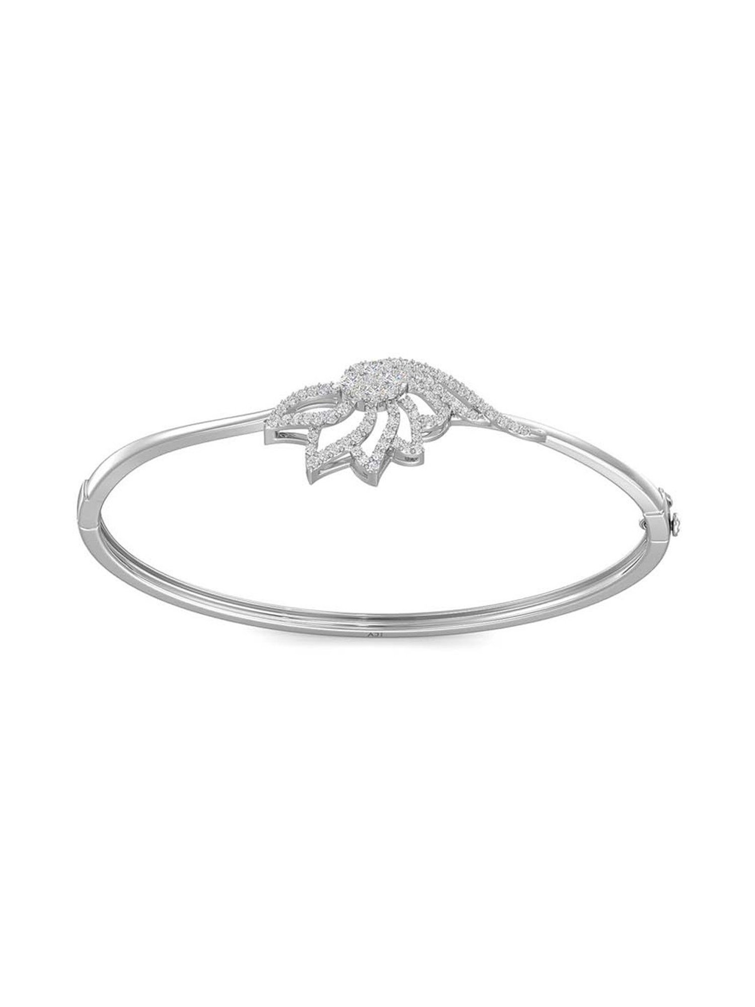 Joyalukkas 18k White Gold & Diamond Little Bird Bracelet for Women