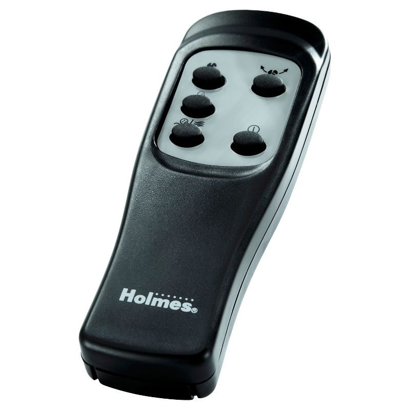 18" Oscillating Stand Fan with Remote Control Black - Holmes