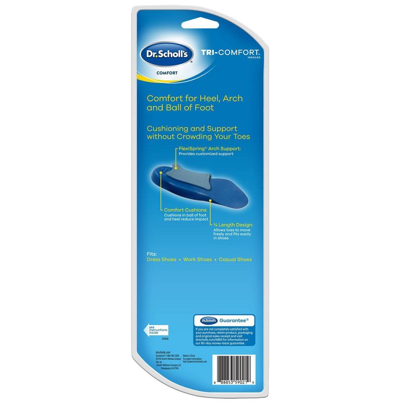 Dr. Scholl's Comfort Tri-Comfort Insoles for Men - Size (8-12)