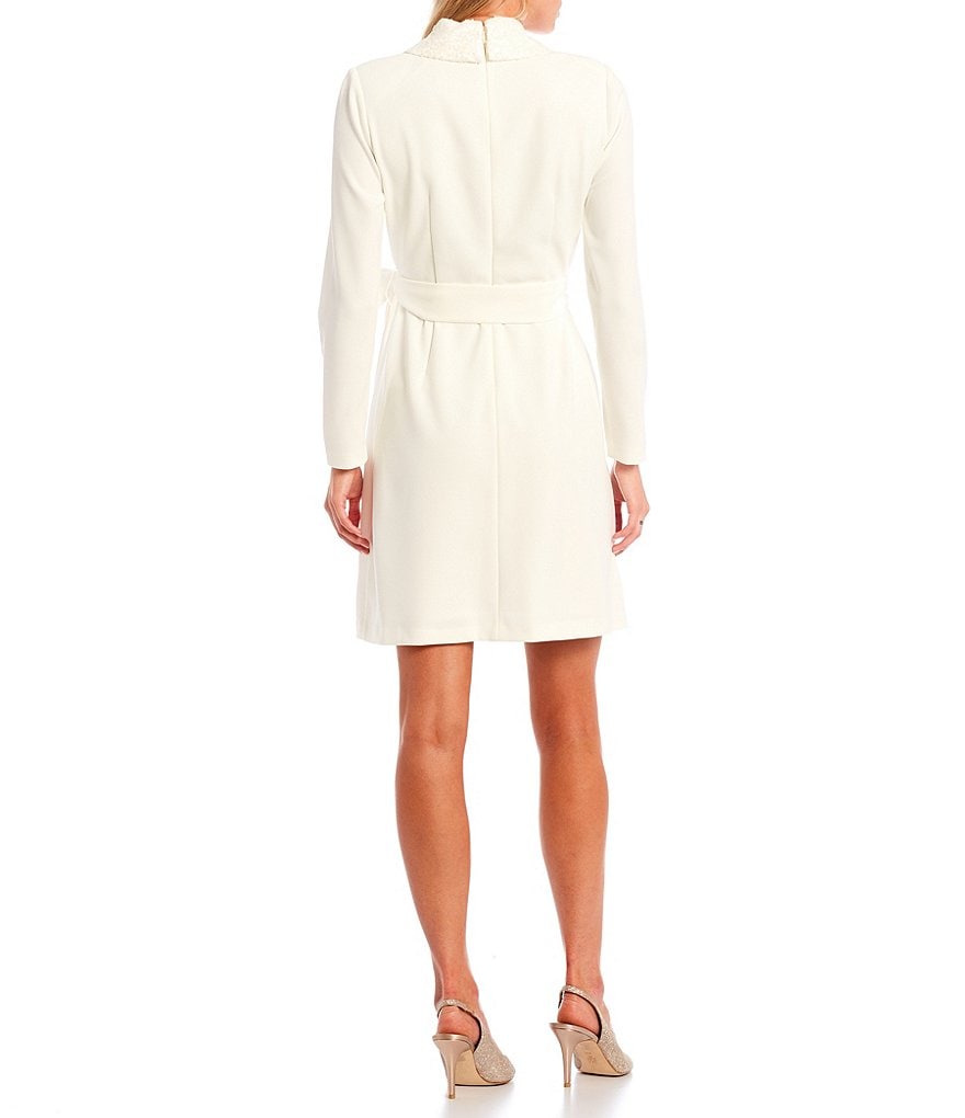 Eva Varro Floral Placement Print Knit Jersey Reversible to Solid Black Sheath Dress