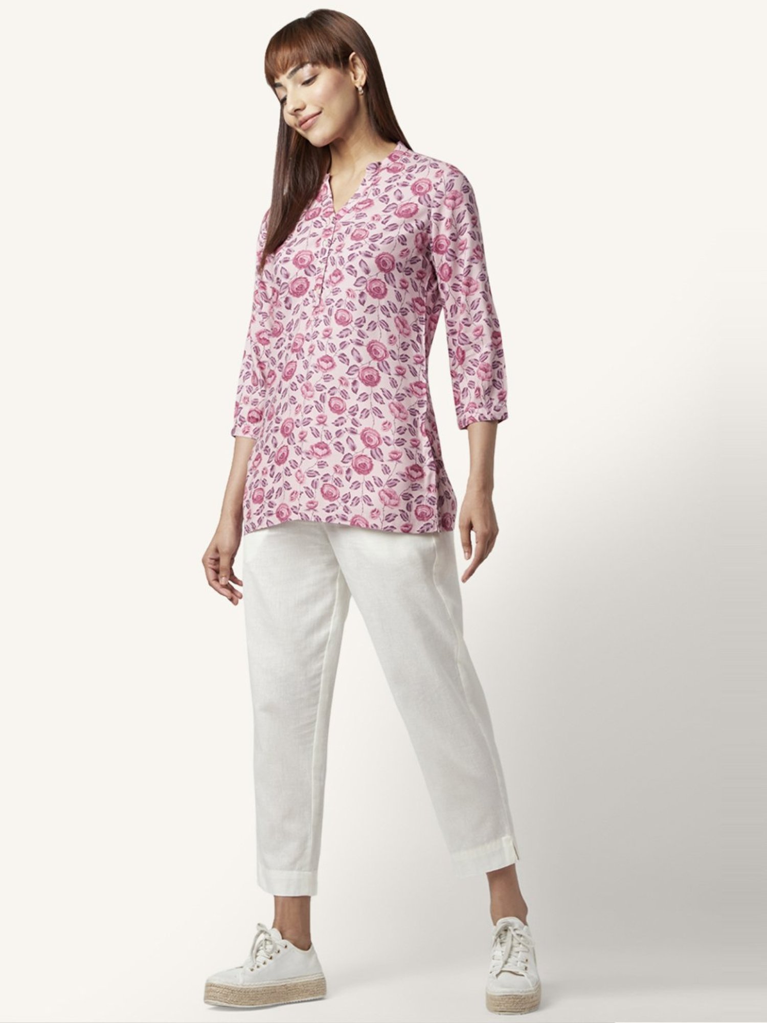 Akkriti by Pantaloons Lilac Printed Tunic