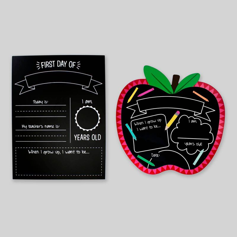 2ct First Day of School Chalkboards - Bullseye's Playground™