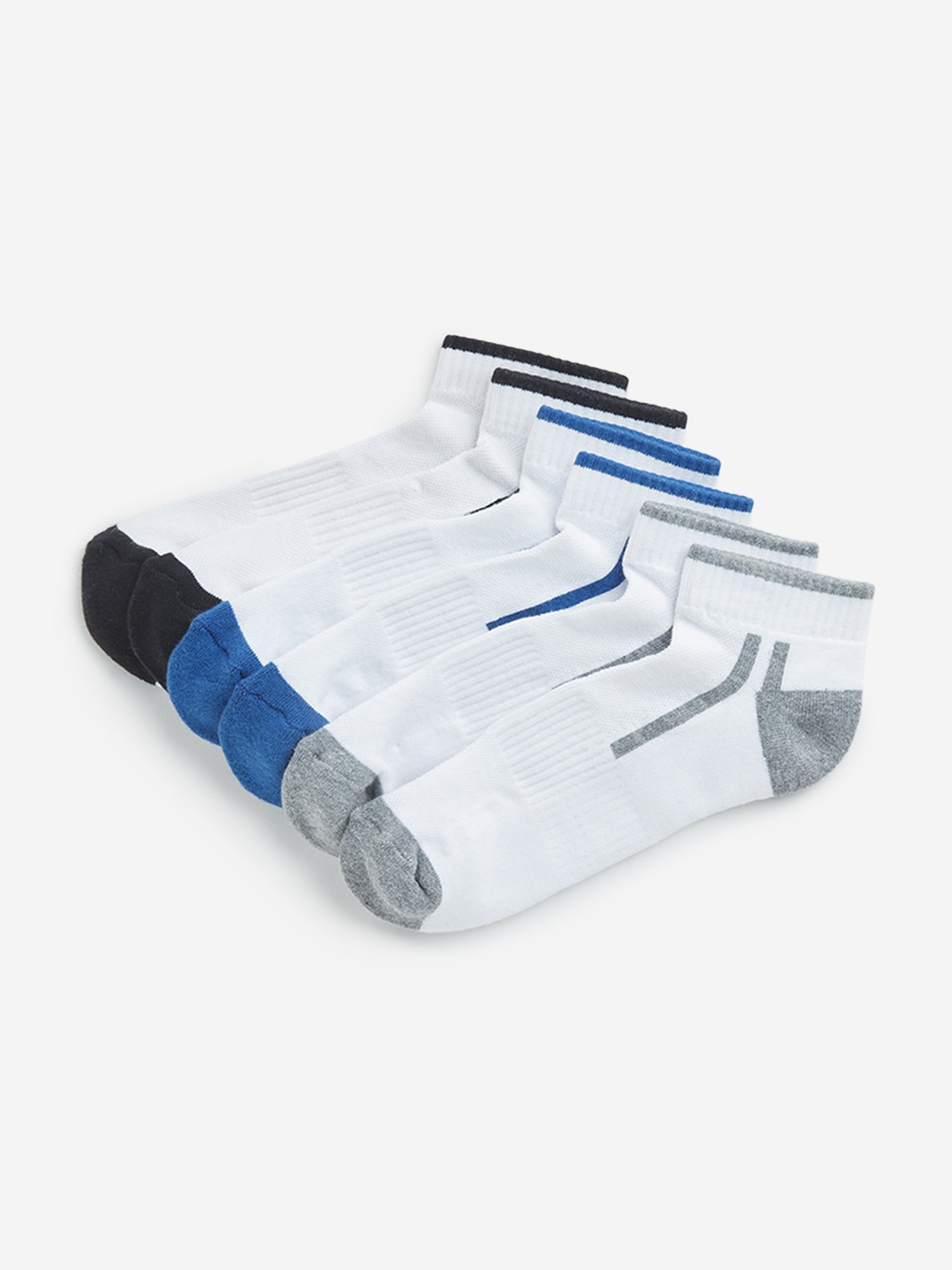 WES Lounge by Westside White Striped Socks - Pack of 3