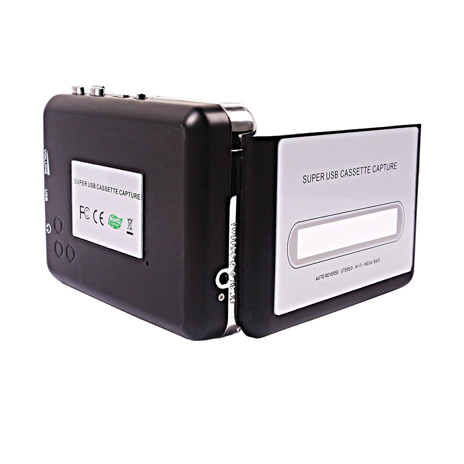 Handheld Super Tape to PC USB Cassette-to-MP3 Converter ,Retro Cassette to MP3 Converter,  USB Cassette Recorder Tape-to-MP3 Music Player